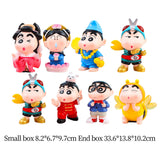 Maxbell 8Pcs Resin Mini Doll Statues Home Fireplace Gift Bedroom Miniature Figurines