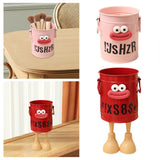 Maxbell Pen Holder Cup Stationery Organizer Makeup Brush Organizer Home Office Decor Pink