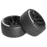 Maxbell 4 Pieces 1/7 RC Car Tires Modification Assembly DIY Hubs Wheel Truck Crawler