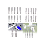 Maxbell 10x Metal Collet Sturdy Pull Rod Positioning Buckle for Remote Control Plane M2
