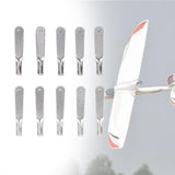 Maxbell 10x Metal Collet Sturdy Pull Rod Positioning Buckle for Remote Control Plane M2