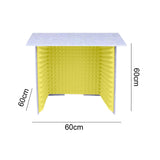 Maxbell Soundproof Booth Studio Sound Recording Foam Panels Desktop Soundproof Cover Gray Yellow