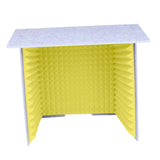 Maxbell Soundproof Booth Studio Sound Recording Foam Panels Desktop Soundproof Cover Gray Yellow