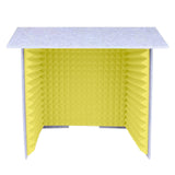 Maxbell Soundproof Booth Studio Sound Recording Foam Panels Desktop Soundproof Cover Gray Yellow