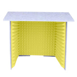 Maxbell Soundproof Booth Studio Sound Recording Foam Panels Desktop Soundproof Cover Gray Yellow