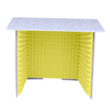 Maxbell Soundproof Booth Studio Sound Recording Foam Panels Desktop Soundproof Cover Gray Yellow