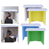 Maxbell Soundproof Booth Studio Sound Recording Foam Panels Desktop Soundproof Cover Gray Yellow