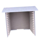 Maxbell Soundproof Booth Studio Sound Recording Foam Panels Desktop Soundproof Cover Gray
