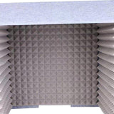 Maxbell Soundproof Booth Studio Sound Recording Foam Panels Desktop Soundproof Cover Gray