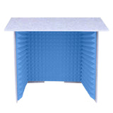 Maxbell Soundproof Booth Studio Sound Recording Foam Panels Desktop Soundproof Cover Gray  Blue