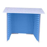 Maxbell Soundproof Booth Studio Sound Recording Foam Panels Desktop Soundproof Cover Gray  Blue