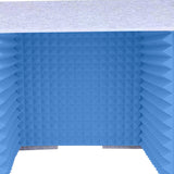 Maxbell Soundproof Booth Studio Sound Recording Foam Panels Desktop Soundproof Cover Gray  Blue