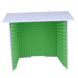 Maxbell Soundproof Booth Studio Sound Recording Foam Panels Desktop Soundproof Cover Gray Green