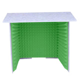 Maxbell Soundproof Booth Studio Sound Recording Foam Panels Desktop Soundproof Cover Gray Green