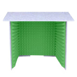 Maxbell Soundproof Booth Studio Sound Recording Foam Panels Desktop Soundproof Cover Gray Green