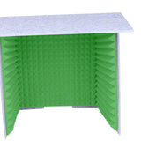 Maxbell Soundproof Booth Studio Sound Recording Foam Panels Desktop Soundproof Cover Gray Green