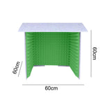 Maxbell Soundproof Booth Studio Sound Recording Foam Panels Desktop Soundproof Cover Gray Green