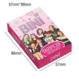 Maxbell 92Pcs Bini Lomo Card Collection Decoration Greeting Card for Fans Girls Boys Style A