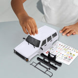Maxbell RC Car Body Shell Sturdy with Front Rear Bumper for 1:18 RC Hobby Car Trucks Unpainted