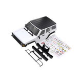 Maxbell RC Car Body Shell Sturdy with Front Rear Bumper for 1:18 RC Hobby Car Trucks White