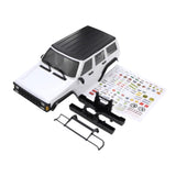 Maxbell RC Car Body Shell Sturdy with Front Rear Bumper for 1:18 RC Hobby Car Trucks White