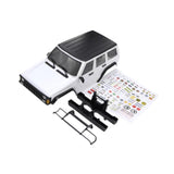 Maxbell RC Car Body Shell Sturdy with Front Rear Bumper for 1:18 RC Hobby Car Trucks White
