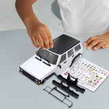 Maxbell RC Car Body Shell Sturdy with Front Rear Bumper for 1:18 RC Hobby Car Trucks White