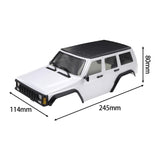 Maxbell RC Car Body Shell Sturdy with Front Rear Bumper for 1:18 RC Hobby Car Trucks White