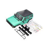 Maxbell RC Car Body Shell Sturdy with Front Rear Bumper for 1:18 RC Hobby Car Trucks Green