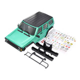 Maxbell RC Car Body Shell Sturdy with Front Rear Bumper for 1:18 RC Hobby Car Trucks Green