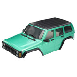 Maxbell RC Car Body Shell Sturdy with Front Rear Bumper for 1:18 RC Hobby Car Trucks Green