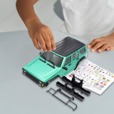 Maxbell RC Car Body Shell Sturdy with Front Rear Bumper for 1:18 RC Hobby Car Trucks Green