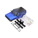 Maxbell RC Car Body Shell Sturdy with Front Rear Bumper for 1:18 RC Hobby Car Trucks Blue