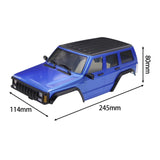 Maxbell RC Car Body Shell Sturdy with Front Rear Bumper for 1:18 RC Hobby Car Trucks Blue