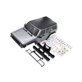 Maxbell RC Car Body Shell Sturdy with Front Rear Bumper for 1:18 RC Hobby Car Trucks Gray