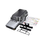 Maxbell RC Car Body Shell Sturdy with Front Rear Bumper for 1:18 RC Hobby Car Trucks Gray