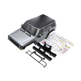 Maxbell RC Car Body Shell Sturdy with Front Rear Bumper for 1:18 RC Hobby Car Trucks Gray