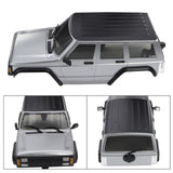 Maxbell RC Car Body Shell Sturdy with Front Rear Bumper for 1:18 RC Hobby Car Trucks Gray