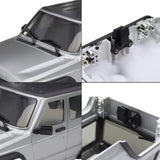 Maxbell RC Car Body Shell Sturdy with Front Rear Bumper for 1:18 RC Hobby Car Trucks Gray