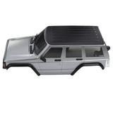 Maxbell RC Car Body Shell Sturdy with Front Rear Bumper for 1:18 RC Hobby Car Trucks Gray