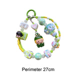 Maxbell Keychain Doll Collectible Toys Bag Pendant Doll for Boys Girls Gift Children Green