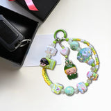 Maxbell Keychain Doll Collectible Toys Bag Pendant Doll for Boys Girls Gift Children Green