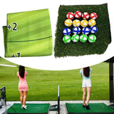 Maxbell Chipping Golf Game Mat Equipment Family Game Backyard Game 3 piece set