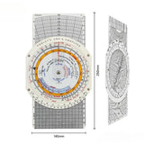 Maxbell E6B Flight Computer Aviation Plotter Flight Training Coordinate Grid Reader