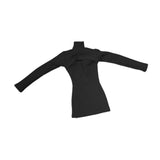 Maxbell 1:6 Scale Bodycon Retro Miniature Trendy Clothing for 12 inch Female Figures black