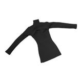Maxbell 1:6 Scale Bodycon Retro Miniature Trendy Clothing for 12 inch Female Figures black