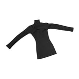 Maxbell 1:6 Scale Bodycon Retro Miniature Trendy Clothing for 12 inch Female Figures black