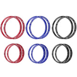 Maxbell 4 Pieces Wheel Reinforcement Rings for 1/4 Motorcycle Promoto Accessories Black