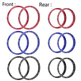 Maxbell 4 Pieces Wheel Reinforcement Rings for 1/4 Motorcycle Promoto Accessories Black