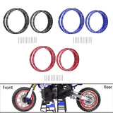 Maxbell 4 Pieces Wheel Reinforcement Rings for 1/4 Motorcycle Promoto Accessories Black
